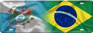 Bandeira do Brasil Estados Unidos pf